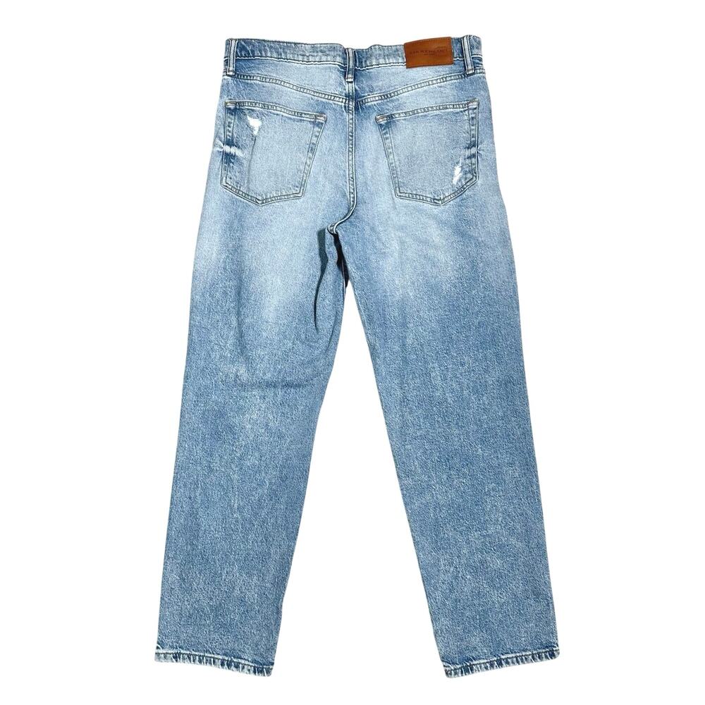 Lucky Brand | Women | Boy Distressed Mid Rise Relaxed Straight Leg Jeans | 30 R - Picture 3 of 16